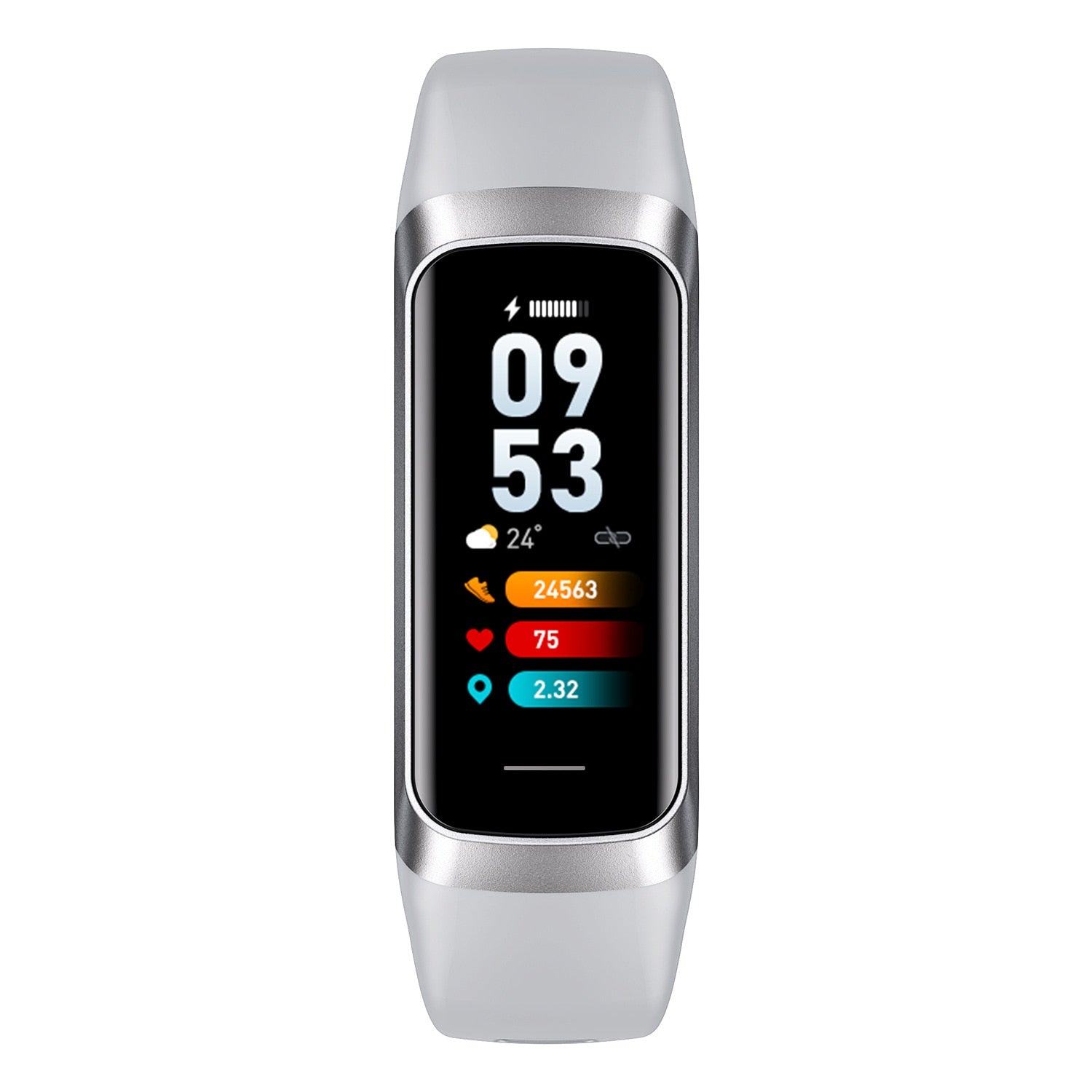 Amoled waterproof smart sports band, fitness tracker with health monitoring and durable design for active lifestyles.